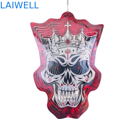 Halloween het Metaal Hangende Ornamenten van de Graafrose metal wind spinner 3D Rotatie