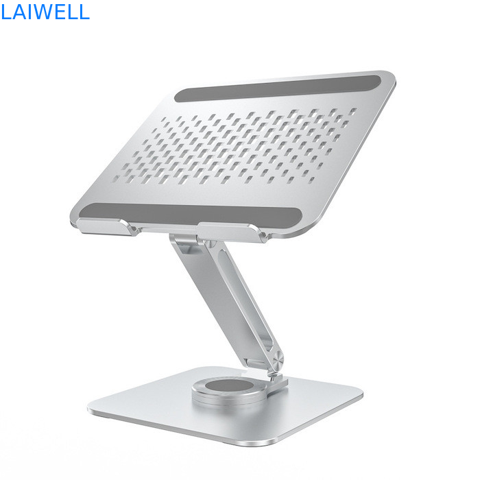 260*238*64MM 360 graden rotatie Draagbaar zilver vouwlift Aluminium Laptop koelplaat