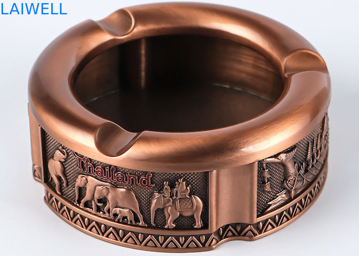 82*32mm Kleur brons Zin legering Aanpasbaar Draagbaar Metalen Giet Asbak
