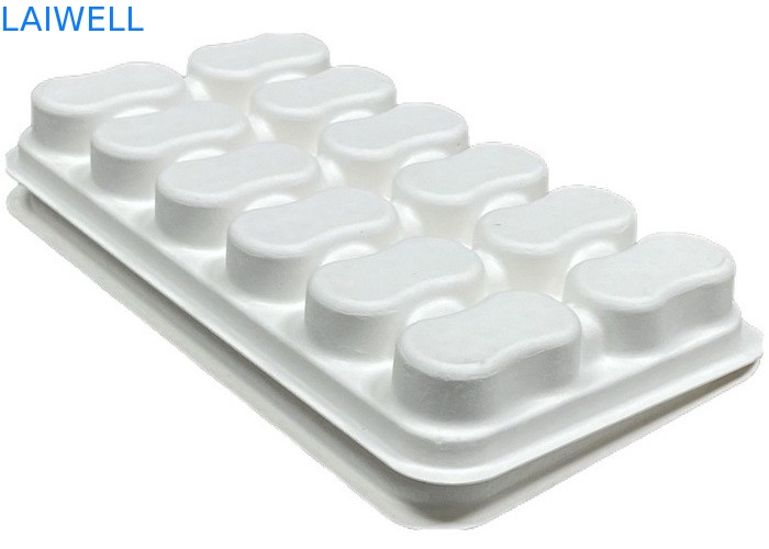 Witte kleur Duurzame bagasse Koffiebok Niet-giftig en veilig voor contact met voedsel Biologisch afbreekbaar EcoPack Accessoires met aangepaste merken