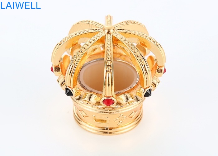 Polijsten Luxe Goudkleurige Design Kroon Parfumfles Doppen  Milieuvriendelijk Zinklegering Materiaal en Past op de Meeste Parfumflessen