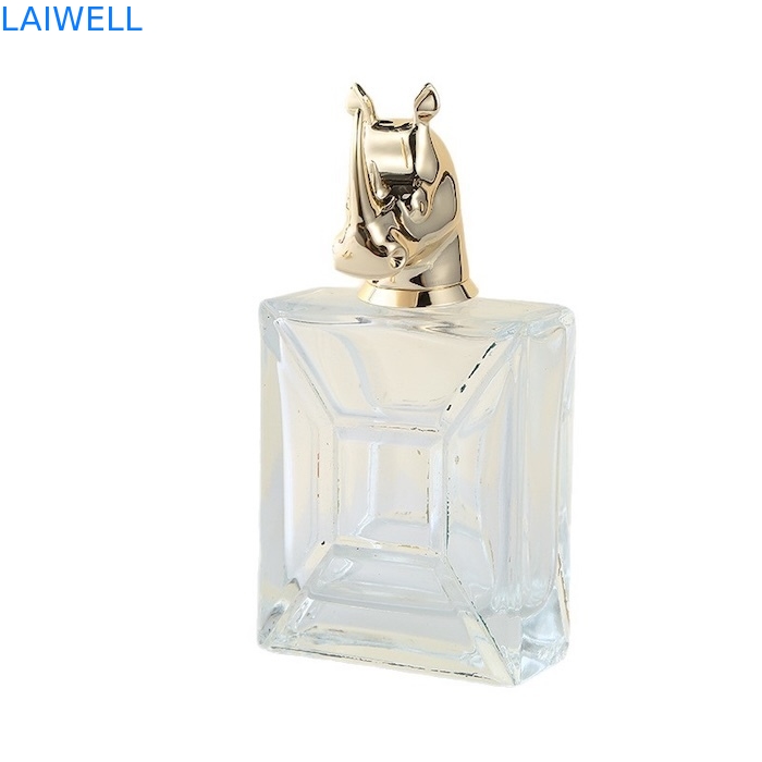 Aanpasbaar dierontwerp Goudkleur Plating Zinklegering Die Casting Parfumfleskappen passen bij de meeste parfumflessen