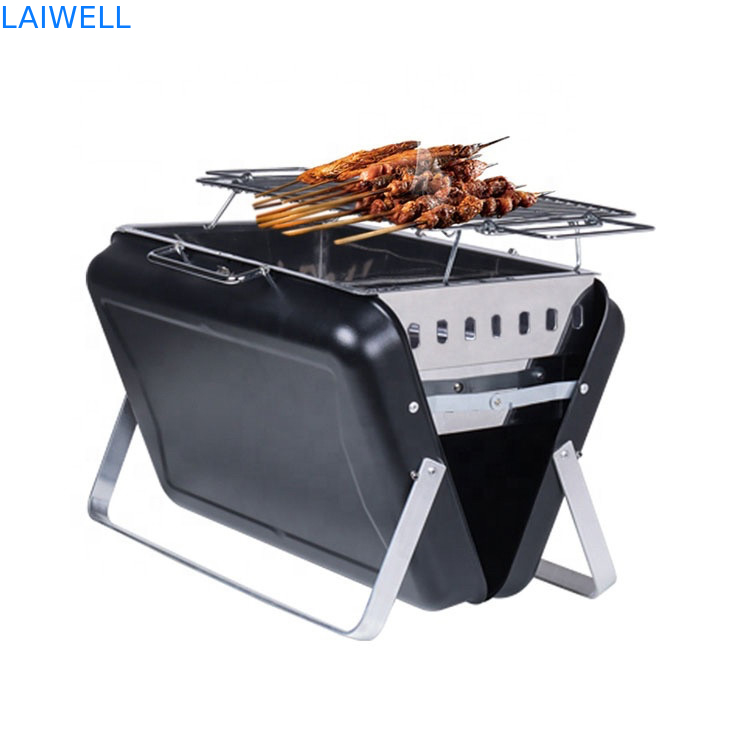 40.5*27.5*9cm Verchroomd Staal Draagbaar Kamperend Oven Foldable Charcoal Grill