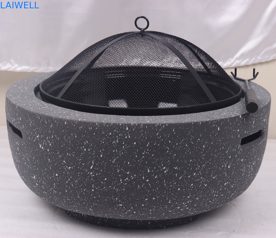 MGO Steenontwerp 59.5*34.5cm Kuil van de de Grill de Draagbare Barbecue van de Staalbarbecue