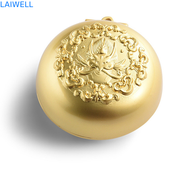 Plateren Dia 40mm van de luxe het Gouden Kleur Aangepaste het Asbakje van de Metaalzak